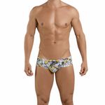 Мужские плавки желтые Clever Leaves Swimsuit Brief 068203