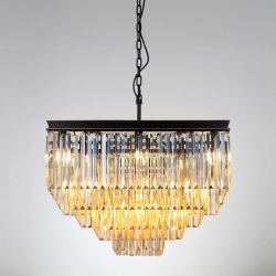 Citilux Мартин CL332242 Люстра хрустальная подвесная Шампань