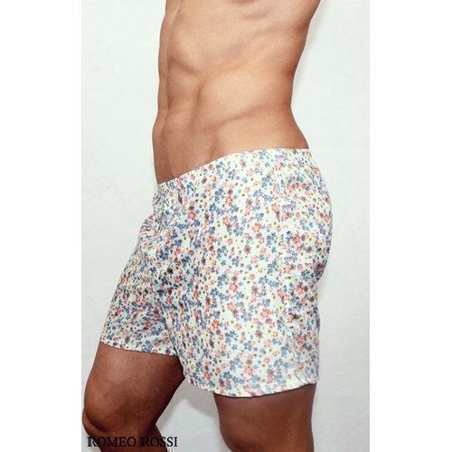 Мужские шорты домашние светло бирюзовые Romeo Rossi Spring Meadow Shorts RR00314