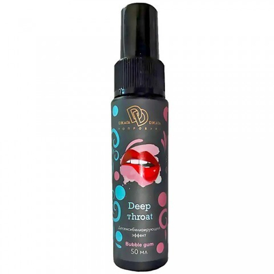 Ультра-спрей для глубокого минета Deep Throat Джага-Джага, бабл-гам, 50 мл