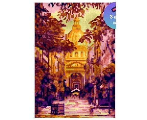 Almazlı Mozaika Lori 21X30 Сm (Tam dolu) &quot;Осень В Венгрии&quot;
