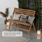 Скамья 103х47х88 Петра, складная садовая для балкона и дачи, массив сосны, Dipriz