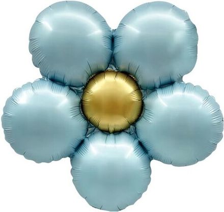 Фигура "Ромашка голубой сатин" 46 см НЕ ЛЕТАЕТ