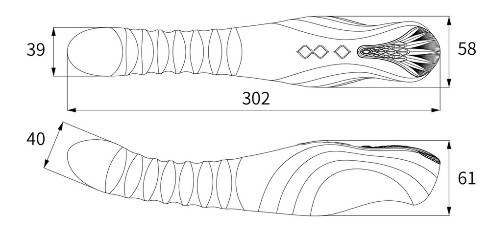 Zalo King - Вибростимулятор с поступательными движениями