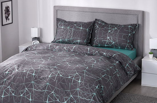 Комплект постельного белья ESTUDI BLANCO Ramiro 2 спальный, Сатин 175х215 см, 2 спальный