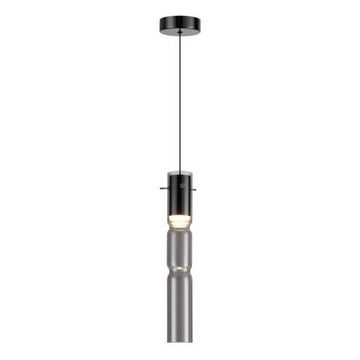 5059/5L PENDANT ODL24 385 черный/дымчатый/металл/стекло Подвес LED 5W 3000K SCROW