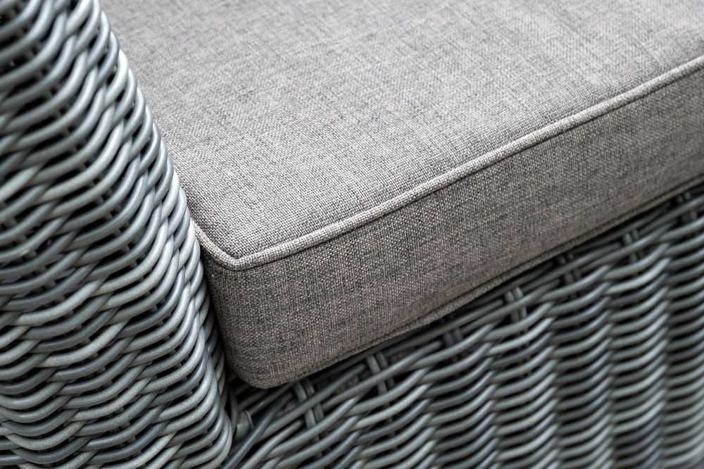 "Капучино" диван из искусственного ротанга двухместный, цвет графит