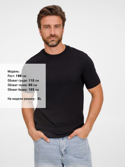 Футболка унисекс T-Bolka 180, черная