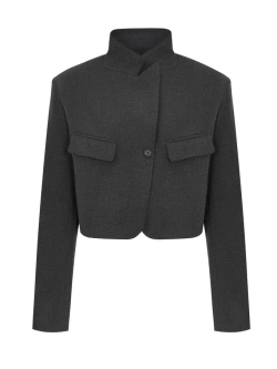Жакет укороченный not simple, серый