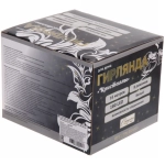 Гирлянда для дома «Кристаллы» 16,0 м 180 ламп LED черный пров.,8 реж.,IP-40, Белый (возможность соединения)