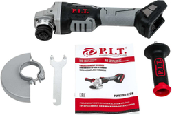 Аккумуляторная бесщеточная шлифовальная машина P.I.T. SOLO (20В, 125мм, Li-Ion, 4500/6500/8000 об/мин, коробка) PWS20H-125B