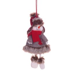 GAEM Изделие декоративное "Снеговик в шубке", L8 W5 H19 см, 4в.