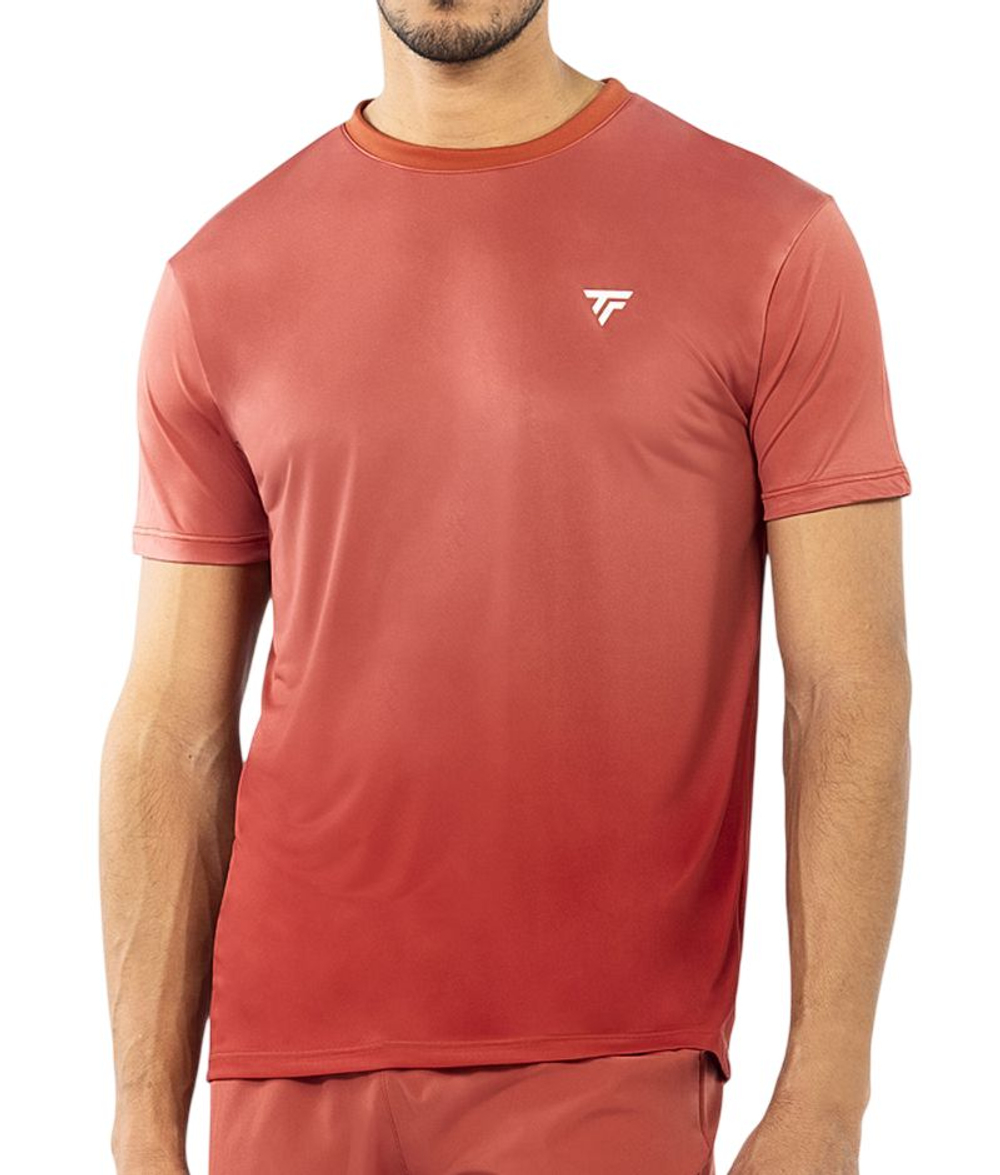 Мужская теннисная футболка Tecnifibre Team X-Loop - terracotta