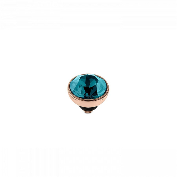Шарм Qudo Bottone Blue Zircon 8 мм 680114 BL/RG