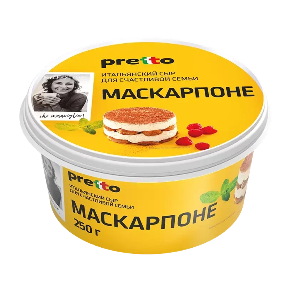 Сыр мягкий Pretto Маскарпоне 80% 250 г