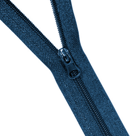 Молния витая, двухзамковая YKK Тип 5, 65см, цв.синий