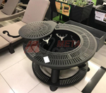 Костровая чаша с барбекю Раунд