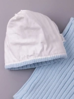 Шапка для девочки осенняя c ушками и снуд