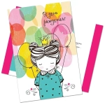 Открытка А5 СТАНДАРТ в день рождения Принцесса