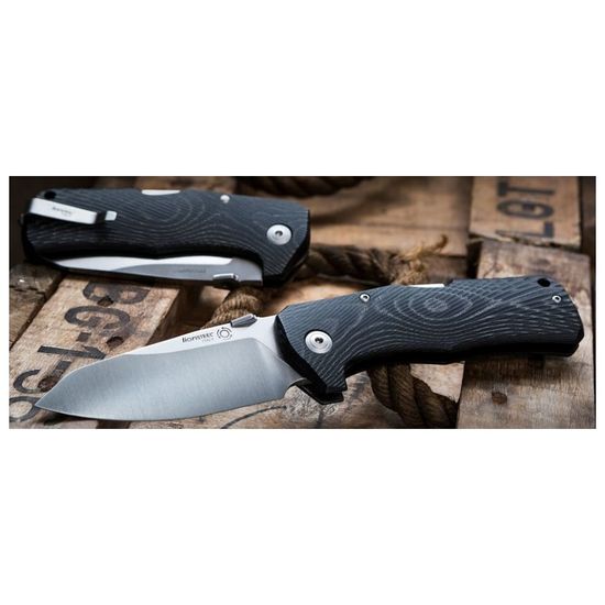 Складной нож Lion Steel "TM1" L/TM1 MS c клинком из стали Uddeholm Sleipner®, рукоять микарта