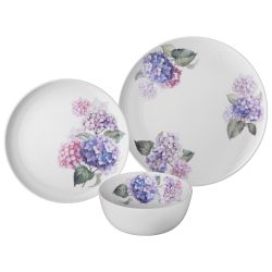 НАБОР ПОСУДЫ ОБЕДЕННЫЙ LEFARD "HORTENSIA" НА 4 ПЕР. 12 ПР. (КОР=2НАБ.)