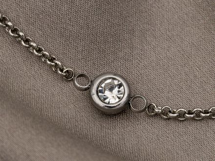 Коннектор с кристаллом 6,5мм, сталь