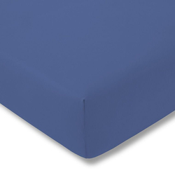 Простыня на резинке 200х200 Estella 040 royal темно-голубая