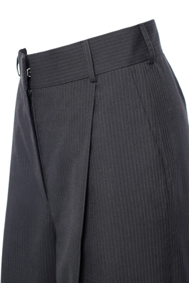 “Striped wool trousers” Брюки широкие со складками.