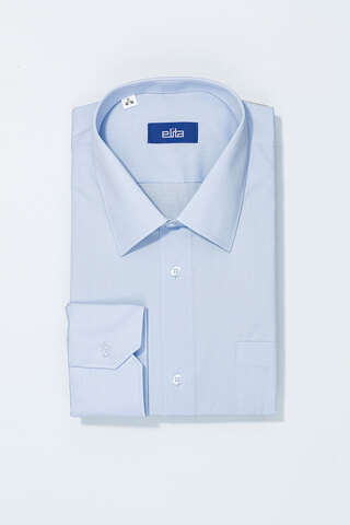 Сорочка мужская ELITA длинный рукав, цвет голубой, хлопок/пэ 70012 35