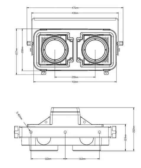 STAGELighting 2x300 IP65 MOVE BLINDER