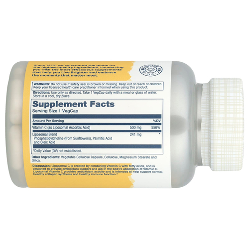 Solaray, липосомальный витамин C, для улучшенного усвоения,100 капсул VegCap