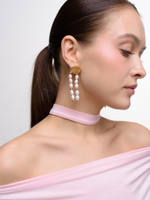 Пусеты Small Shell Gold Pearl