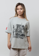 Футболка оверсайз ALMATY MS LIGHT GREY