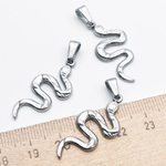 Подвеска Змея, сталь, размер 31*19 мм, цена за 1 шт