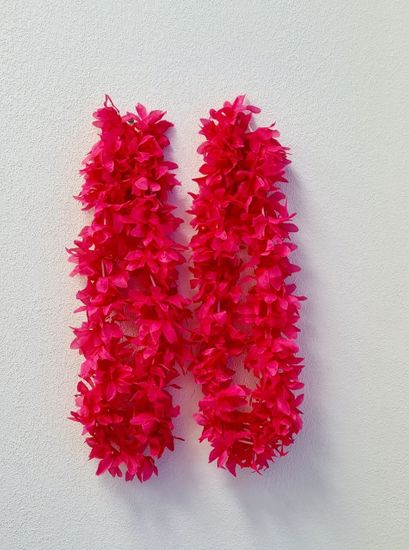 Гавайский набор (ожерелье, венок, браслеты 2 шт.)