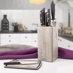 Подставка для кухонных ножей универсальная 11x11x24см ComposeEat дуб светлый