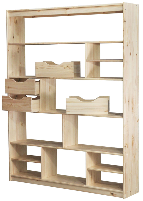 Стеллаж Расмус деревянный лакрованный