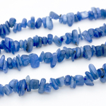 Кианит (тонирован), размер 4-8 мм, цена за нить 38 см