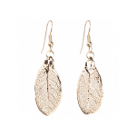 Серьги листья Ester Bijoux Ива LF202C-RG BR