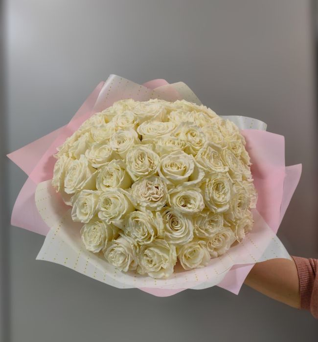 Букет белые розы (Б-1)