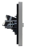 FORTE&PIANO Розетка двойная TV+RJ45 кат.5E FP536 сталь IEK