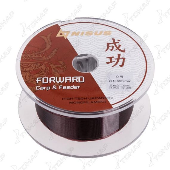 Леска FORWARD Carp&Feeder brown 0,496mm/150m Nylon (N-FCF-0496-150) Nisus