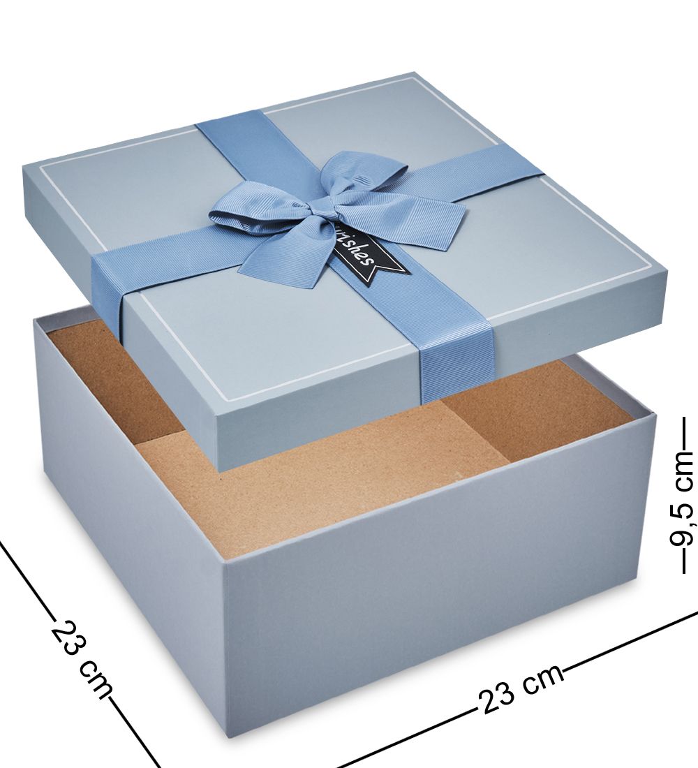 WF-190-A Набор коробок из 3 шт, серо-голубой