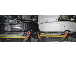 Защита топливного бака  Jeep Wrangler JL (2 двери)  V-2.0T; 3,6; 2,2D (2018-), Алюминий 4 мм, Rival