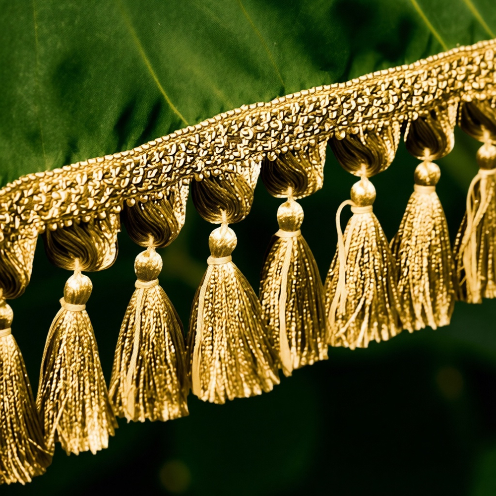 Покрывало на бильярдный стол Монако, 7 футов, шёлк-хамелеон с античными кистями, олива