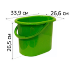 Ведро овальное 11л М2422