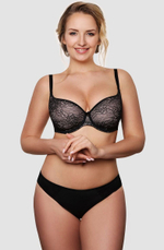 Эффектный бюстгальтер-спейсер на каркасах (Размер: 95E) (Цвет: серый)