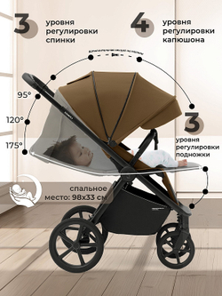 Прогулочная коляска Sweet Baby Elegante SBL S 427624 Brown