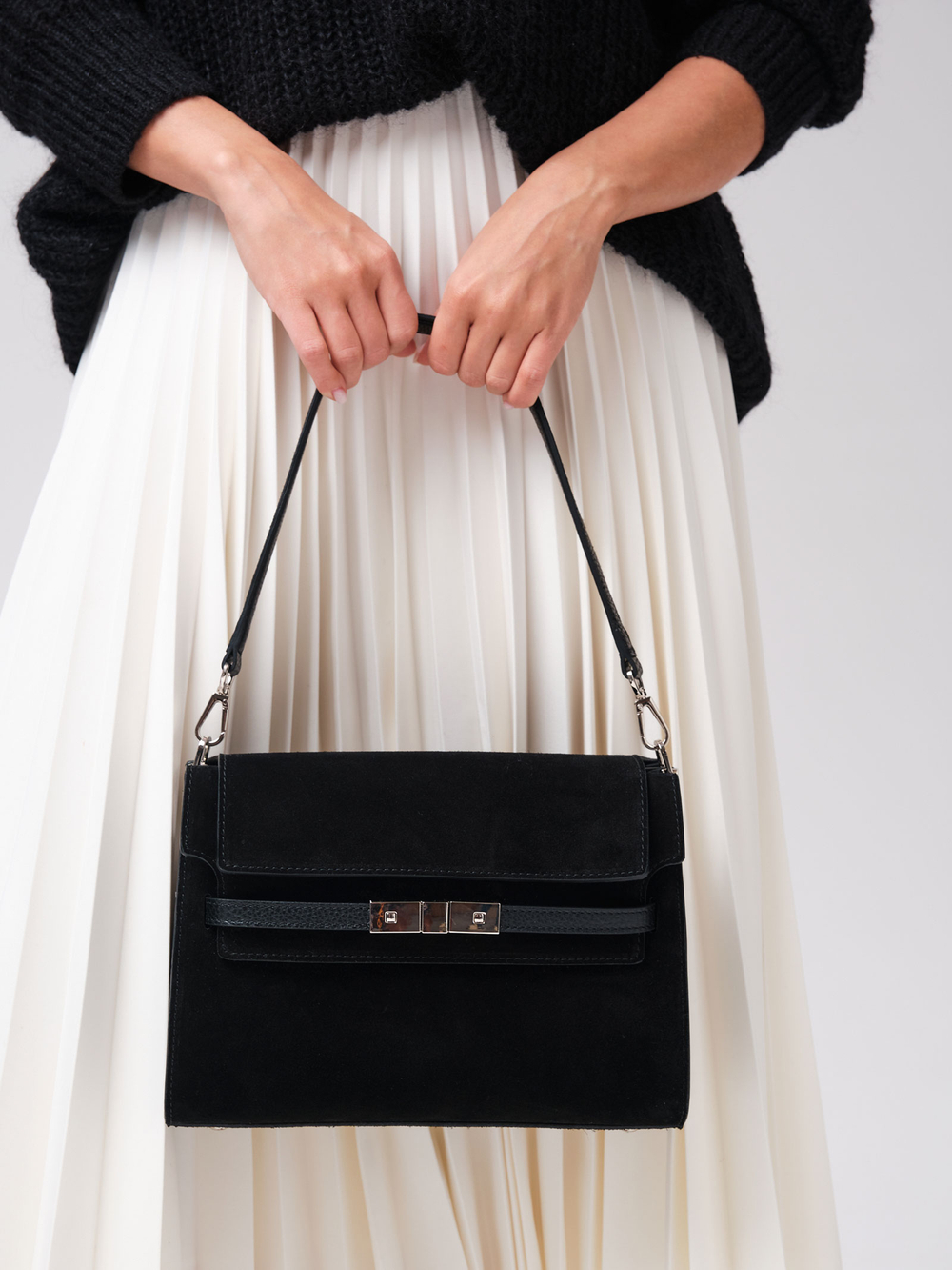 Замшевая сумка Rachel DBR 31361 черный