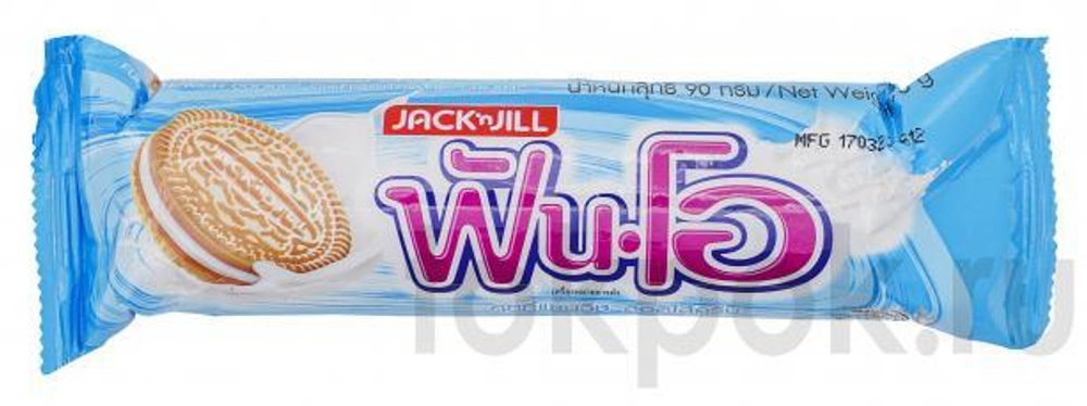 Печенье сэндвич с молочным кремом Jack&Jill Fun-O, 90 гр